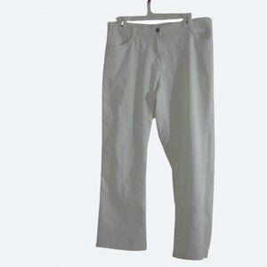 Billblass vintage White Ramie Blend Straight Leg Pants Size 10